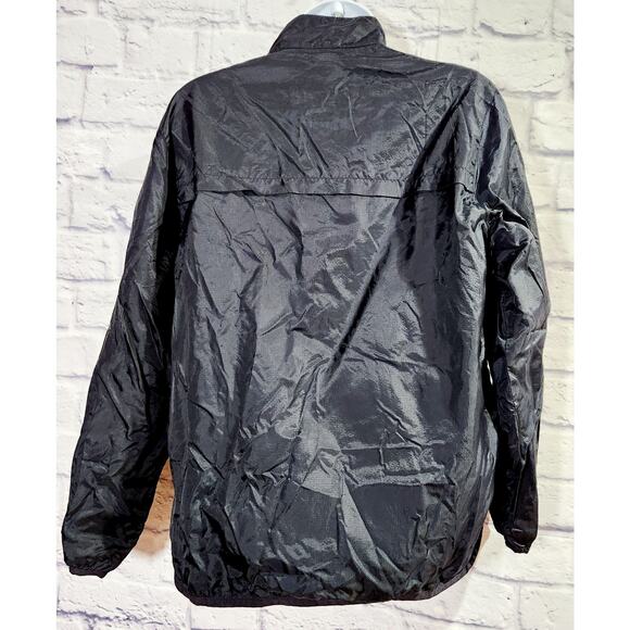 GAP Dark Blue Mesh Lined Full Zip Windbreaker XS Lightweight Pockets - Picture 3 of 4